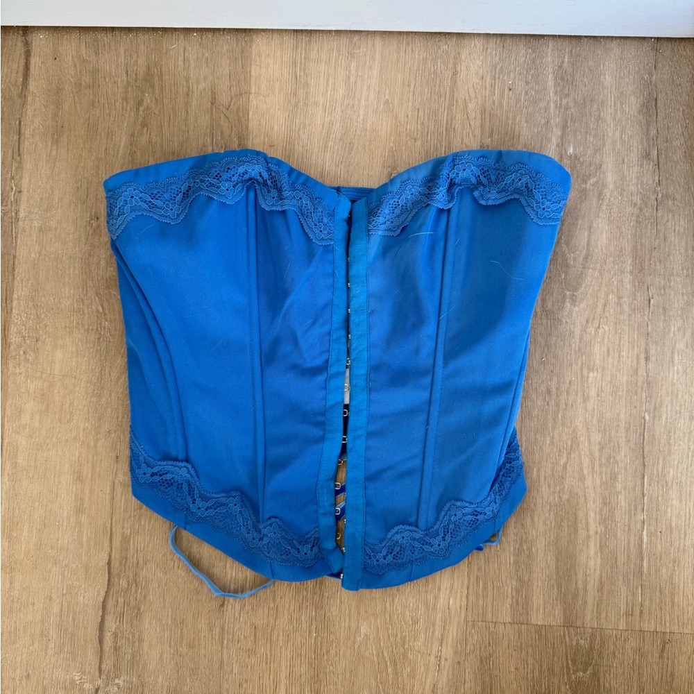 Yamie Bustier Top Blue